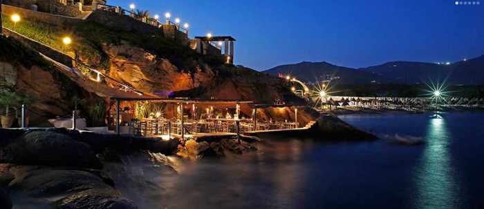 Spilia restaurant and seaside bar Mykono