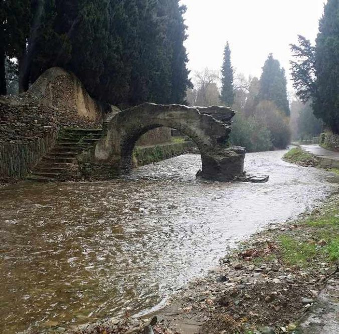 A stream on Andros after the January 24 rainstorm