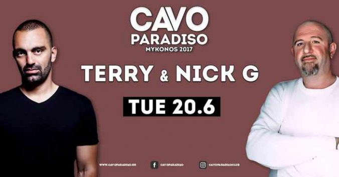 Cavo Paradiso Mykonos presents Terry and Nick G on June 20