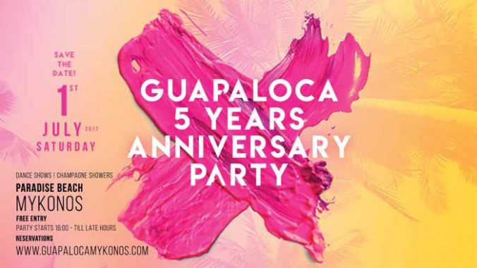 Guapaloca bar Mykonos 4th anniversary party