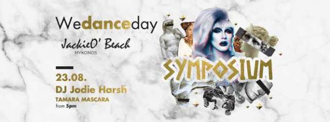 JackieO Beach club Mykonos Symposium party