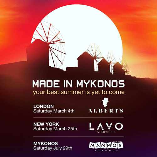 Nammos Made in Mykonos summer party event