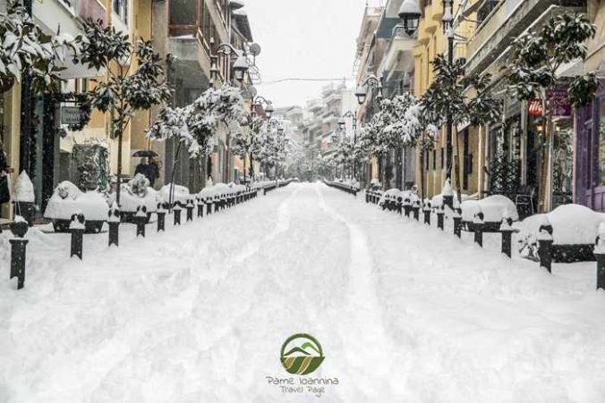 Snow in Ioannina