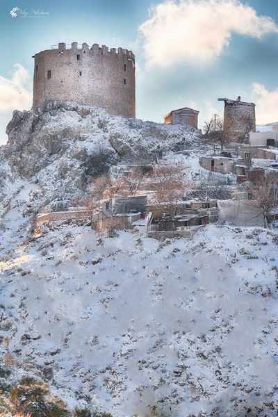 the medieval tower of Pityous on Chios island