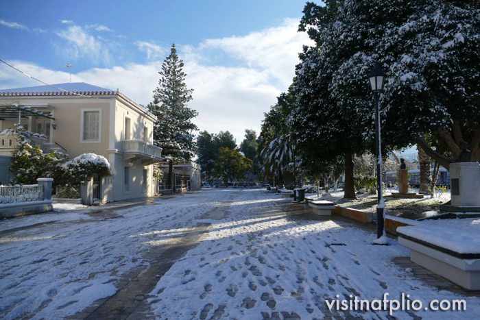 Snow in Nafplio