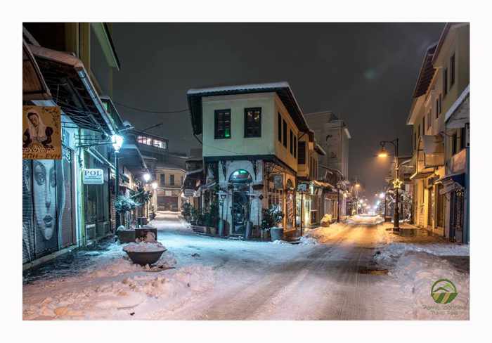 Snow in Ioannina Greece