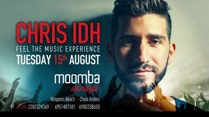 Moomba Afterlight bar at Nimborio beach on Andros party event