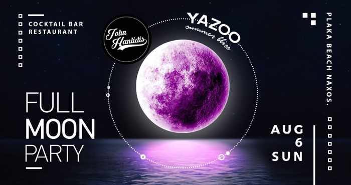 Yazoo Summer Bliss bar Naxos full moon party