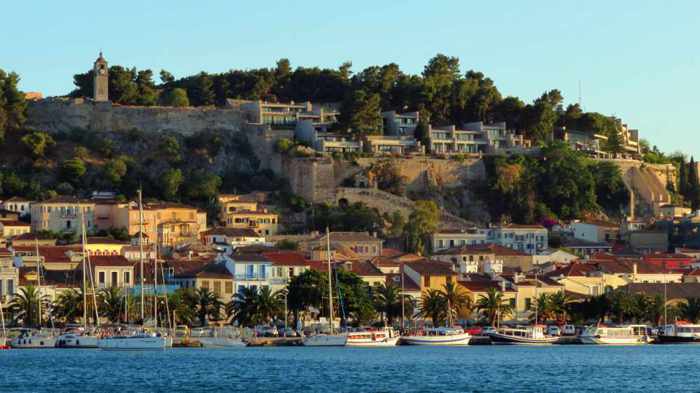 View Of Nafplio Old Town, Nafplio, Peloponnese, Greece