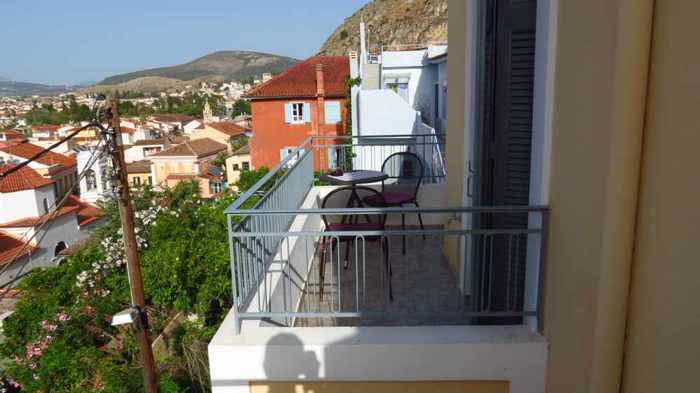 balcony of our room at the Porto Bello Design Hotel 