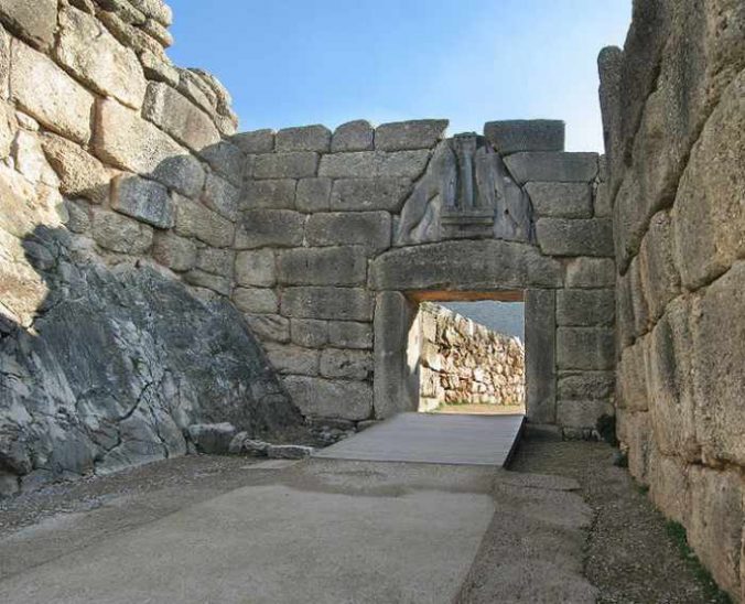 Lions Gate at Mycanae archaeological site