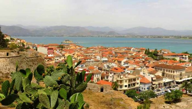 Palamidi castle view of Nafplio