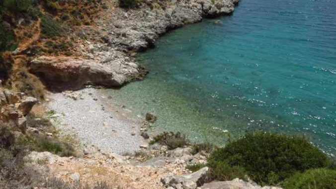 a cove near Neraki beach