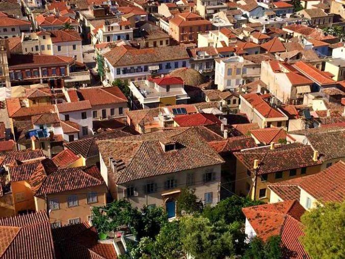 rooftops in the Nafplio Old Town I