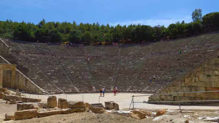 the ancient theater at Epidaurus