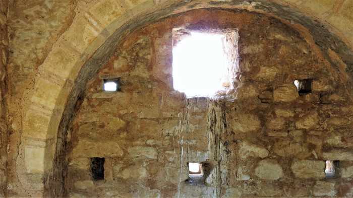 a tower at Androusa Castle