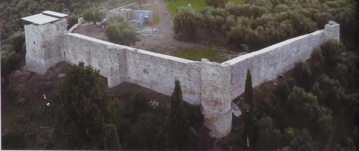 Androusa Castle aerial view