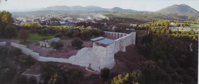 Androusa Castle aerial view