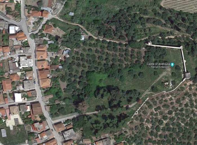 Google map view of Androusa Castle