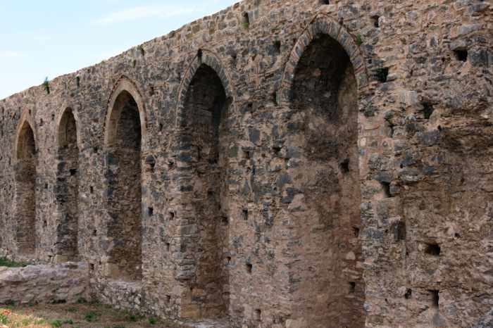 Androusa castle wall