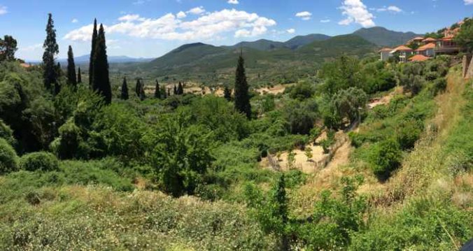 valley at Mavromati in Messenia