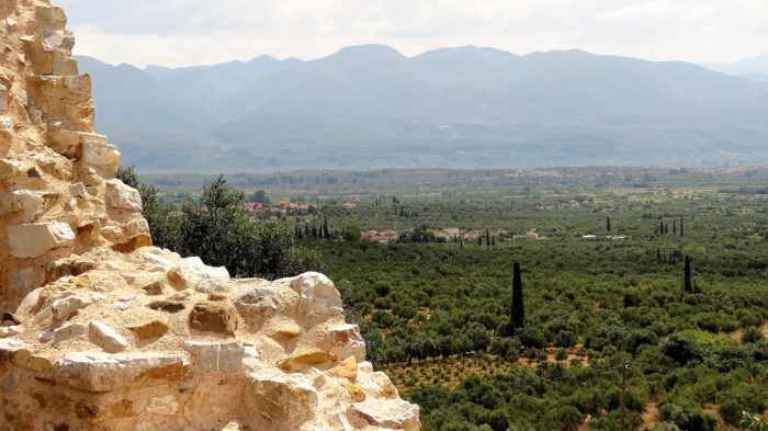 view from Androusa Castle 