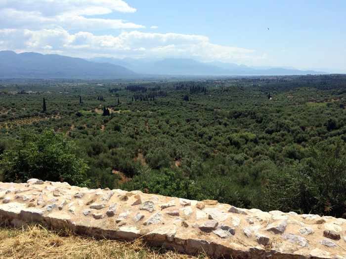 view from Androusa Castle 