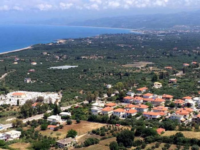 view from Kyparissia Castle