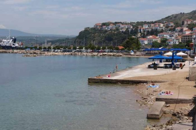 Pylos waterfront swimming spot
