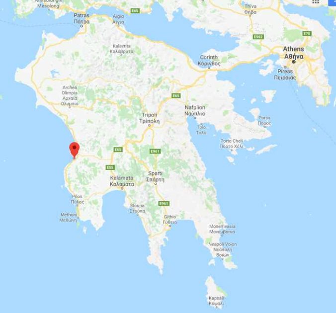 Kyparissia location on Google map