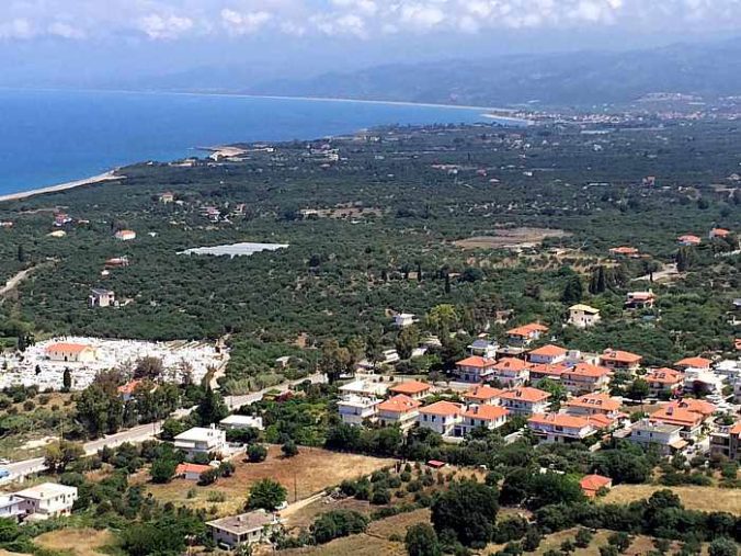 Kyparissia Castle view