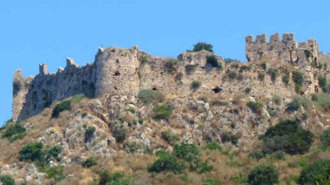 the south wall of the Old Castle of Navarino
