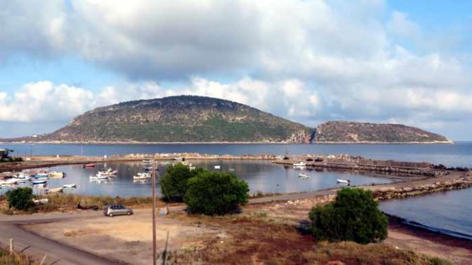 Proti Island and Marathopoli harbour