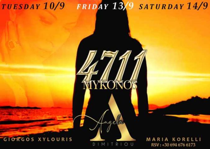 4711 Mykonos season closing parties with Angela Dimitriou