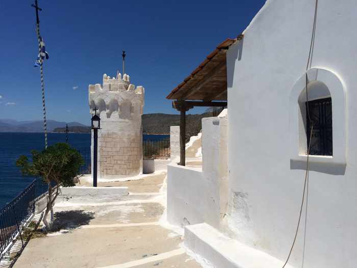 Greece, Peloponnese, Karathona, path, trail, coast, church path, Agios Nikolaos Church, Agios Nikolaos Church at Karathona, 