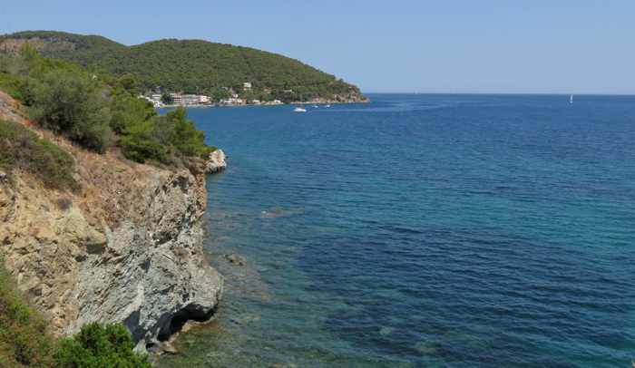 Greece, Greek island, Saronic island, Poros, Poros Greece, Poros island, bay, sea, water, Askeli Bay, Askeli Bay Poros