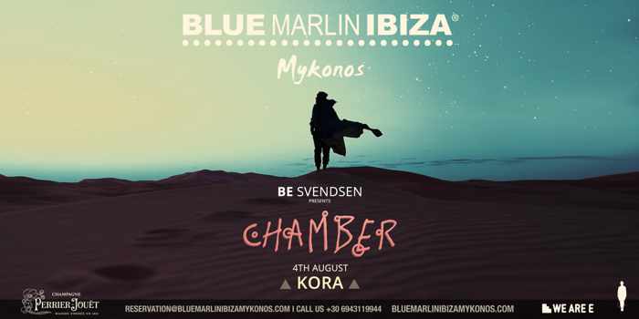 Be Svendsen presents Chamber at Blue Marlin Ibiza Mykonos on August 4