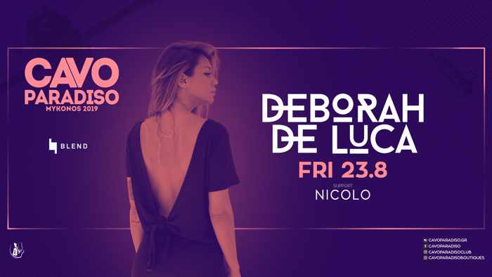 Cavo Paradiso Mykonos August 23 party with Deborah De Luca