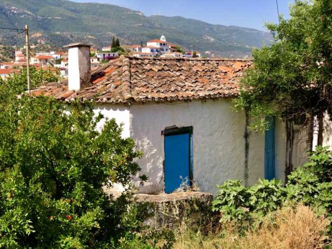 Greece, Greek island, Saronic island, Poros, Poros Greece, Poros island, house, building