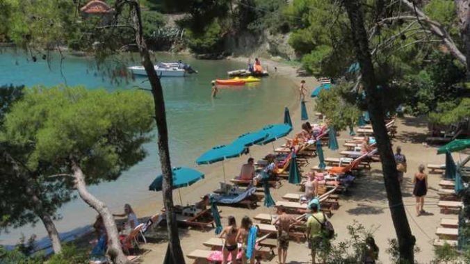 Greece, Greek island, Saronic island, Poros, Poros Greece, Poros island, beach, bay, water, Love Bay, Love Beach, Love Bay Poros,