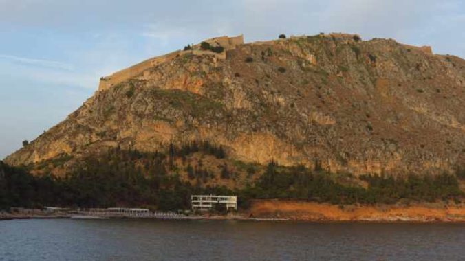 Greece,Peloponnese, Argolida, Nafplio, Palamidi castle, castle, fortress, mountain, peak,