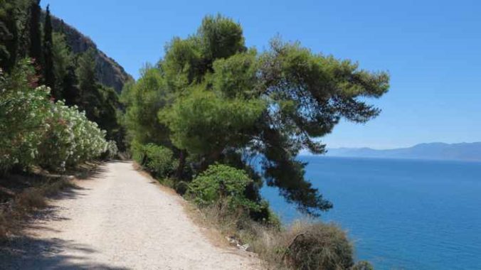 Greece, Peloponnese, Argolida, Nafplio, Karathona, trail, path, coast, seaside,