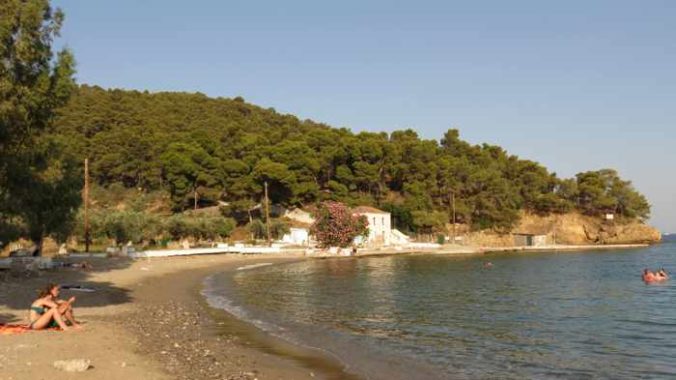 Greece, Greek island, Saronic island, Poros, Poros Greece, Poros island, beach, Monastiri beach Poros, Poros beach, shore, seaside, coast,