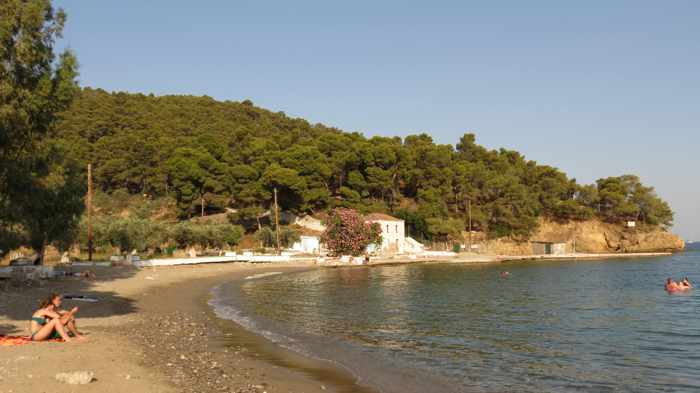 Greece, Greek island, Saronic island, Poros, Poros Greece, Poros island, beach, Monastiri beach Poros, Poros beach, shore, seaside, coast, 