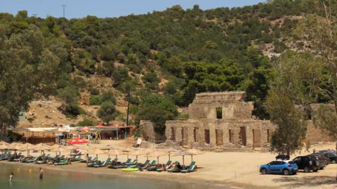 Greece, Greek island, Saronic island, Poros, Poros Greece, Poros island, Russian Bay, Russian Beach, Russian Bay Poros, ruins, Russian dockyard ruins Poros,