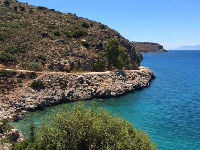 Greece, Peloponnese, Nafplio, Karathona path, path, walkway, trail, coast, footpath,