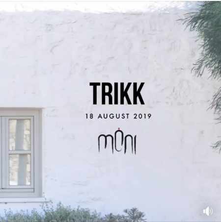 Promotional image advertising DJ Trikk show at Moni nightclub Mykonos