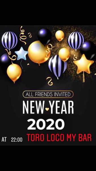 New Years party at Toro Loco My Bar Mykonos