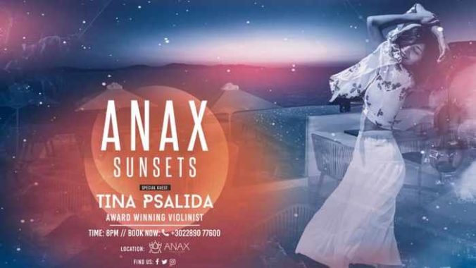 Promotional image for Anax Sunsets show at Anax Resort & Spa Mykonos