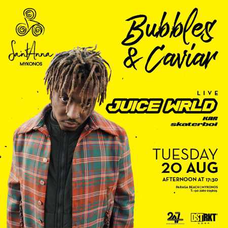 SantAnna Mykonos presents Juice Wrld on Tuesday August 20